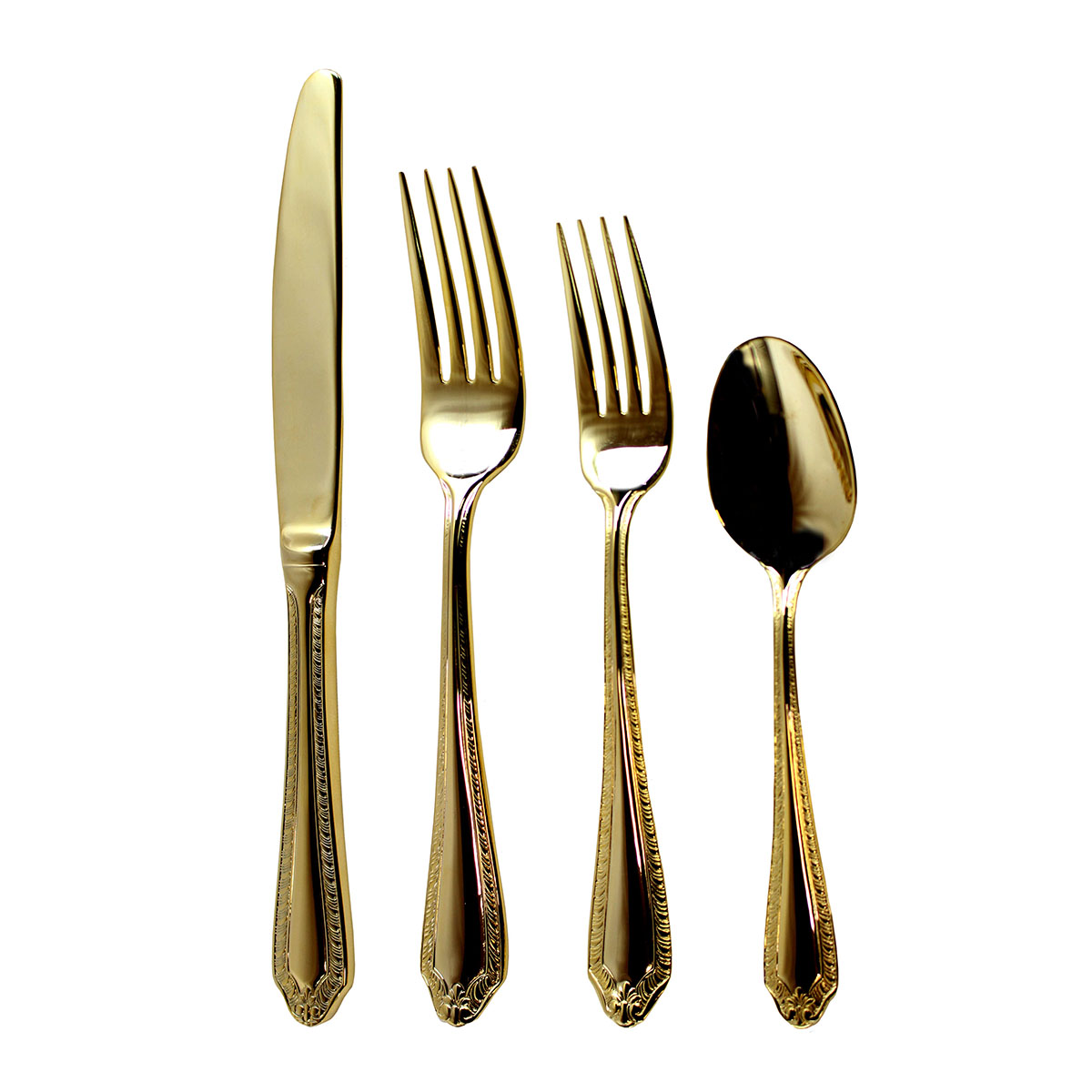 Gold Fiori Flatware